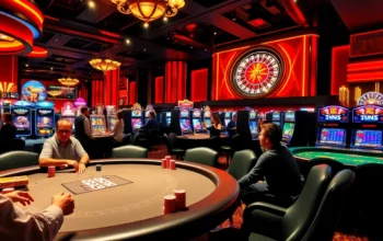 Players betting at a poker table in a luxurious casino, showcasing the diverse gambling experiences available at https://xx88.xyz/.